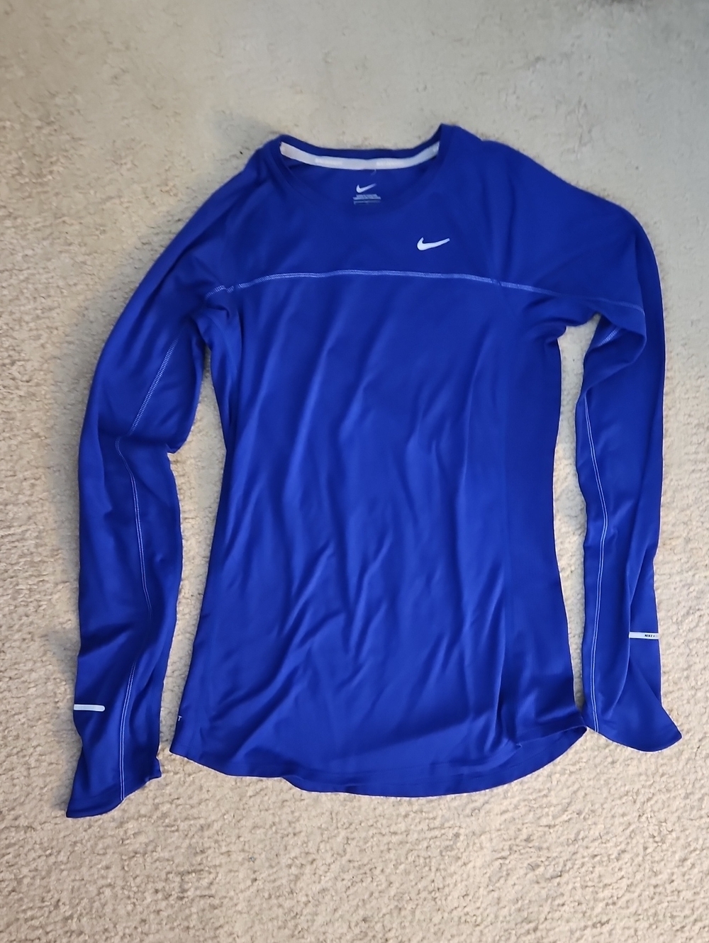 Nike Women's Long-Sleeve Performance Top - Royal Blue